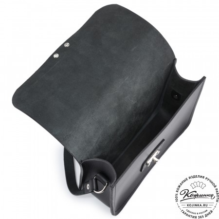 Кожаная сумка ручной работы "Кэтрин" (чёрная)